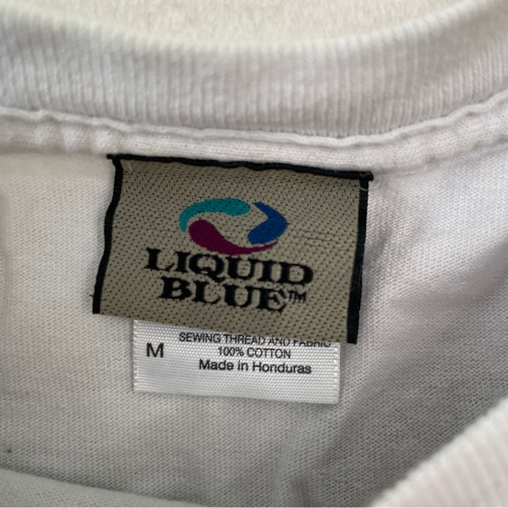 VTG 2003 Grateful Dead Liquid Blue Steal Your Face USA Graphic T-Shirt Mens Sz M - Picture 9 of 11
